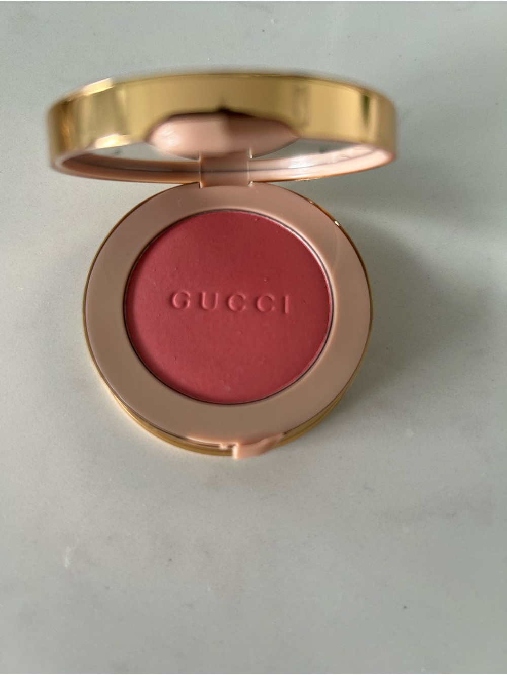 Gucci Powder Blush — Warm Coral Pink